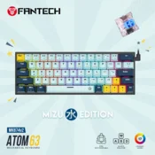 Tastatura Mehanicka Gaming Fantech MK874V2 RGB Atom 63 Mizu SkyBlue (blue switch)