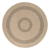 Črno-bež okrogla zunanja preproga o 120 cm Comilla – Ayyildiz Carpets