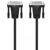 HAMA Hama DVI priključni kabel DVI-I 24+5-polni vtič\, DVI-I 24+5-polni vtič 1.50 m črna 00200706  DVI kabel, (20418272)