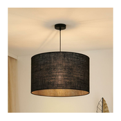 Brilagi - Luster na sajli TUBES ROLLER 1xE27/15W/230V, precnika 50 cm, u crnoj boji
