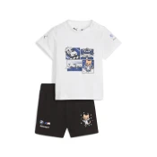 Puma BMW M Motorsport Essentials Short Sleeve Set Toddlers, White, Size 1-2Y, Clothing