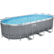 Bestway Bazen Frame Pool Oval Steel Pro MAX™ 549 x 274 x 122 cm - vključena filtrirna črpalka - 1 k.