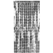 Dekorativna srebrna zavesa za ozadje za foto steno obhajilo 100x200 cm