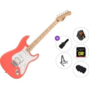 Fender Squier Sonic Stratocaster HSS MN Standard SET Tahitian Coral Električna gitara