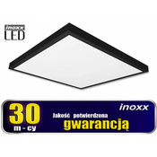 led panel 60x60 36w kasetirana stropna svetilka 3000k topla + površinski okvir črna