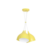 Deciji luster na sajli SWEET 1xE27/15W/230V bela/crvena/mašne