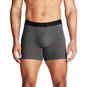 UNDER ARMOUR UA Performance Cotton 6in Boxerjock 3 Pack, Castlerock Heather/Red - XXL, (21286895)