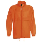 VJETROVKA S KAPULJAČOM ZIP UNISEX B&C SIROCCO NARANČASTA S