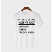 MAFIMI Majica AGENT 007, Bela