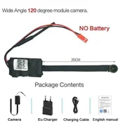 KJB Mini WiFi kamera za videonadzor z zaznavanjem gibanja širokokotni objektiv 120° brez baterije/kamera s kartico 32 GB