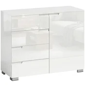 Homestar Omara z 4 predali 1 vrati 100x40x80 cm bela