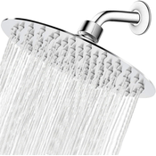 Dardanar Recent Rain Shower Head, Slim Design - Supercharged, Awesome Experience, High Flow Stainless Steel Rain Shower Head (8 Inch, Chrome), (21062439)
