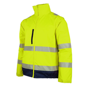 Lacuna CETUS Hi-Viz odsevna zaščitna jakna rumena 2v1 - XXXL