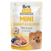 Brit Care Mini Fillets in Gravy - Zajec in losos 85 g