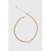Tommy Hilfiger Luksuzna ogrlica z pozlačenim monogramom 2780894