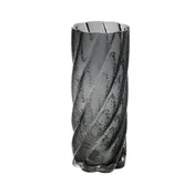 Homestar Vaza LAURO D10xV25 cm sivo steklo