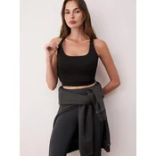 Trendyol Milla Ženski top Thmaw26Ss00012, Crni