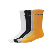 Fuck Off Socks 6-Pack Black/White/Grey/Non-Orange