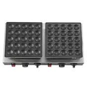VEVOR Mini nizozemska ponvica za palačinke Poffertjes žar 580x350x175 mm srebrna