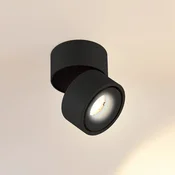 Arcchio LED stropni reflektor Rotari, 980lm, 1-flg., črn - Dnevna soba/jedilnica - Sodobni - Aluminij