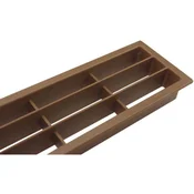 Prezračevalna rešetka 458 x 65 mm rjava