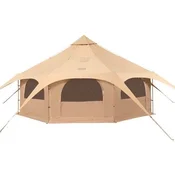 VEVOR Platneni šotor zvonček 5x5x28 m bež