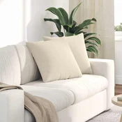 Jastucici za sofu 2 pcs Bež 50 x 50 cm tkanina