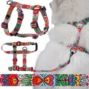 Oprsnica COLORFUL GUARD za majhne pse S/M 20 mm z vzorcem srca