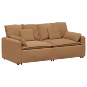 Vidaxl Modularni kavč z blazinami bež barve