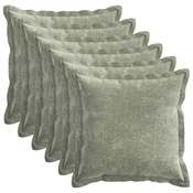 Vidaxl Prevleka za blazino 6 kos HOUTEN Zelena 40 x 40 cm