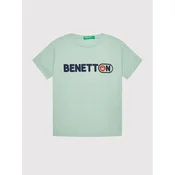 United Colors Of Benetton Majica 3I1XG102N Zelena Regular Fit