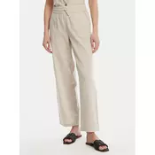 Vero Moda Hlače iz tkanine Caia 10333796 Bež Wide Leg