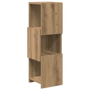 Vidaxl Kotna omarica Umetni hrast 25,5x25x80cm Konstruiran les