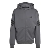 Adidas Muški duks sa rajsferšlusom M Fi 3S Fz KD5232, Sivi