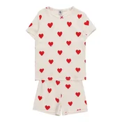 PETIT BATEAU Pižama rdeča/bela