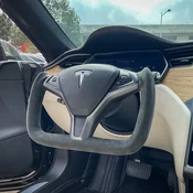 Tesla Model S/X Yoke volan 2012–2020 – Barva: Alkantara