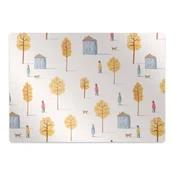 Decormat Podloga za zaščito tal Houses among trees 140x100 cm 15 cm