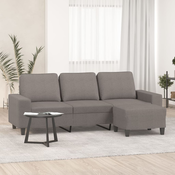 Trosjed s tabureom smedesivi 180 cm od tkanine