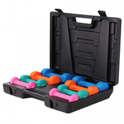 Gorilla Sports Kofer sa 8 bucica za aerobik (10 kg) ( 101023-00019-0016 )