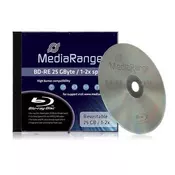 MediaRange BLU-RAY RW DISK 25GB BD-RE 2X JC - MR491