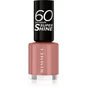 Rimmel 60 Seconds Super Shine lak za nohte odtenek 230 Mauve To The Music 8 ml