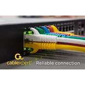 GEMBIRD PP6A-LSZHCU-BK-15M Gembird Mrezni kabl, SFTP CAT.6A BAKARNI LSZH Patch cord 15m Black