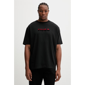 HUGO Majica Gradient 50556667 Črna Regular Fit