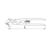 Makaze za lim IDEAL - 568R/7P