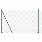 Ograde od lanca s betonskom podlogom 10 x 1,6 m Zelena Mreža