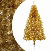 Vidaxl Umetno Zložljivo Božično Drevo 210 cm 300 LED Toplo bela