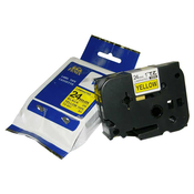 Fenix TZ-651 RUMEN trak - ČRN izpis ( TZ651), 24mm trak, dolžine 8m, laminated - obstojen v ekstremnih pogojih
