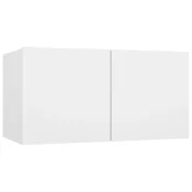 Vidaxl Viseča TV omarica bela 60x30x30 cm