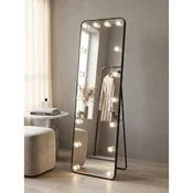 Bolzz podno ogledalo San sa LED sijalicama i crnim ramom