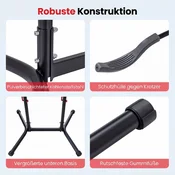 Costway Nastavljiv nosilec za kolesa z navpičnim stojalom za 4 kolesa